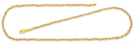 Foto 2 - Gold Kette Gold-Armband, Gelbgold-Rotgold-Weißgold 18K, K2592