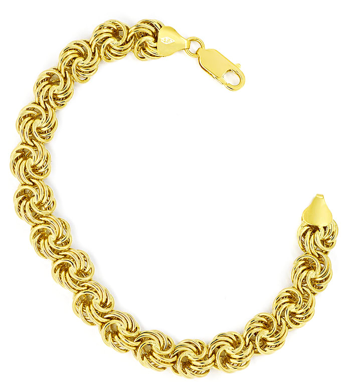 Foto 3 - Designer-Armband Knoten Muster in 14K Gelbgold, K3357
