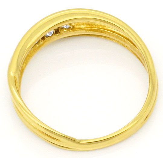 Foto 3 - Top Moderner Brillant-Diamantenring Gelbgold 0,14 Carat, S4067